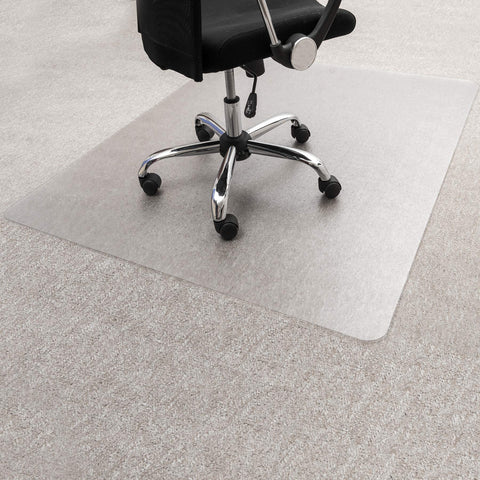 Floortex CraftTex Polycarbonate 35" x 47" Crafting Floor Protection Mat for Low/Medium Pile Carpets, Clear