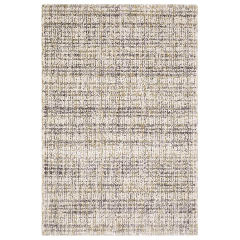 Oriental Weavers Aspen 2877B - Machine Woven Area Rug - 9'10" x 12'10" - in Ivory/Gold - Contemporary Style Living Room, Family Room, Dining Room Rug