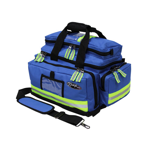 Kemp USA Large Trauma EMS Bag | Survival Gear for Emergency Response Professionals, EMTs, and First Responders | Emergency Medical Bag for First Aid EMT Kit and Trauma Kit, Royal Blue