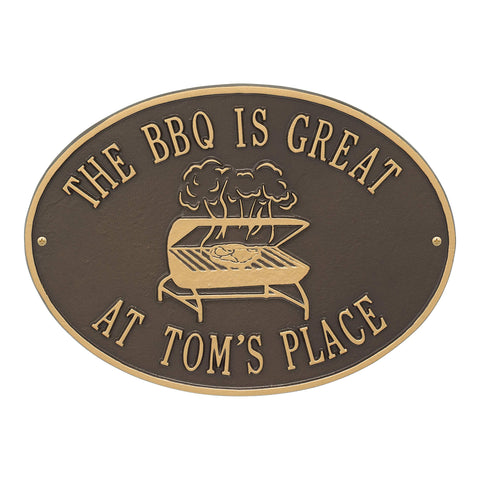 Personalized Grill Plaque