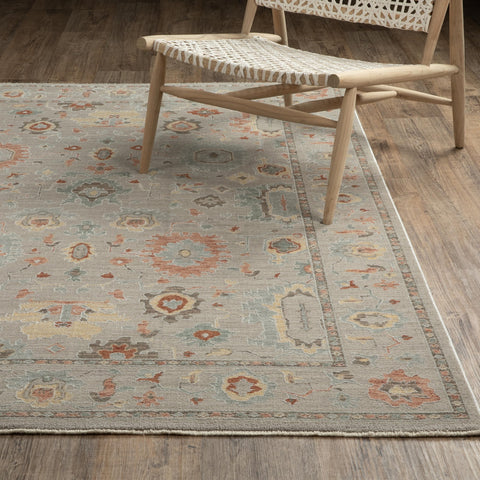 Oriental Weavers Keaton KEA03 - Machine-Woven Area Rug - 9'10" x 12'10" - in Grey/Multi - Traditional Style Living Room, Family Room, Dining Room Rug
