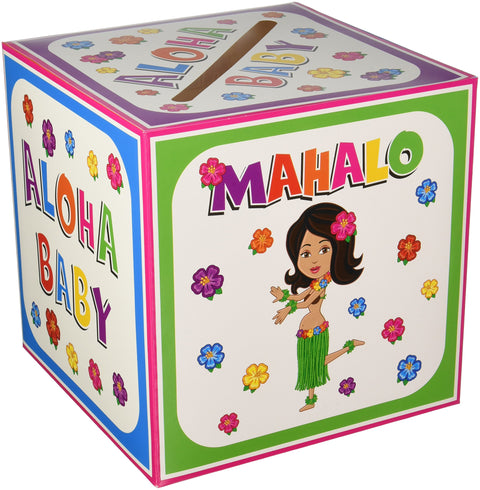 Hula Baby Card Box Party Accessory (1 count) (1/Pkg)