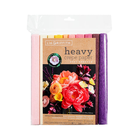 Lia Griffith LG11032 Heavy Crepe Paper, English Garden
