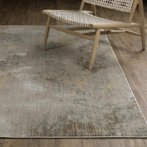 Oriental Weavers Mallory Area Rug - MAL02-9'10" x 12'10" - in Beige/Yellow - Contemporary Style, Stain Resistant, Family and Pet Friendly, Family, Dining, Living Room Rug
