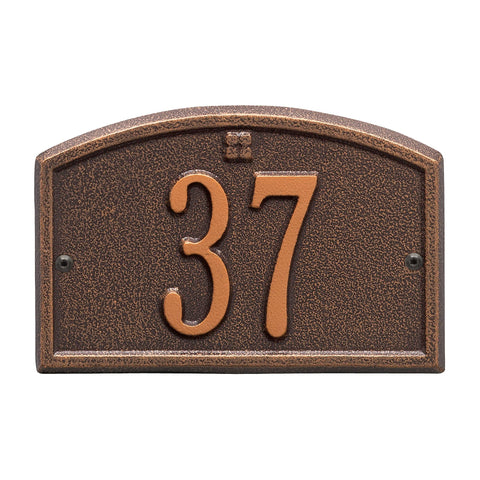 Cape Charles Petite Wall Address Plaque Color: Antique Copper