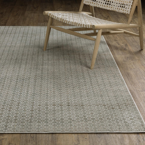 Oriental Weavers Mallory Area Rug - MAL04-9'10" x 12'10" - in Grey/Blue - Contemporary Style, Stain Resistant, Family and Pet Friendly, Family, Dining, Living Room Rug