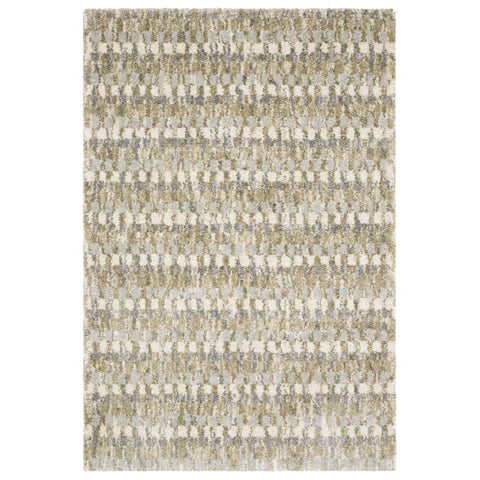 Oriental Weavers Aspen 3052A - Machine Woven Area Rug - 9'10" x 12'10" - in Gold/Grey - Contemporary Style Living Room, Family Room, Dining Room Rug
