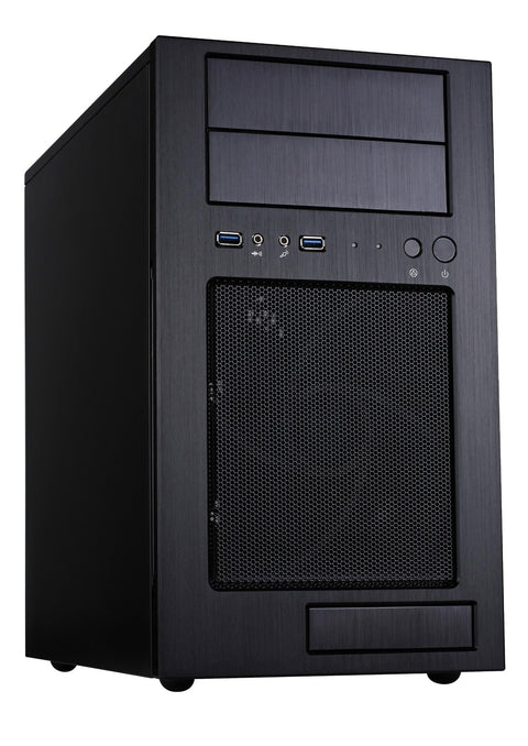 Silverstone Tek Micro-ATX Mini-DTX, Mini-Itx Mid Tower Computer Case with Aluminum Front Panel and Steel Body TJ08B-E-USA