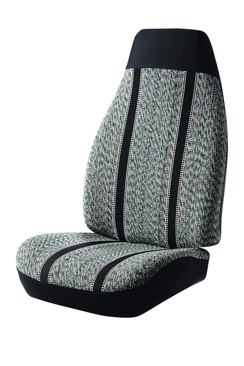 FIA TR47-37 BLACK Custom Fit Front Seat Cover Bucket Seats - Saddle Blanket, (Black)