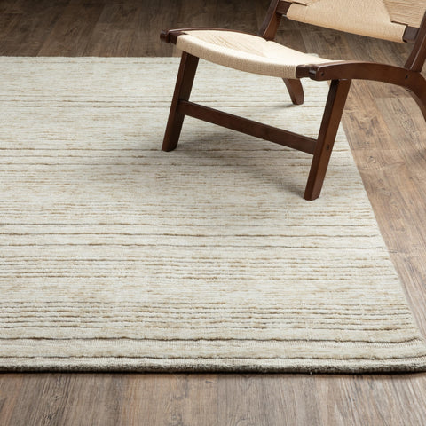 Oriental Weavers Thatcher THA03 - Hand-Loomed Area Rug - 10' x 13' - in Beige/Ivory - Scandinavian Style Living Room, Family Room, Dining Room Rug