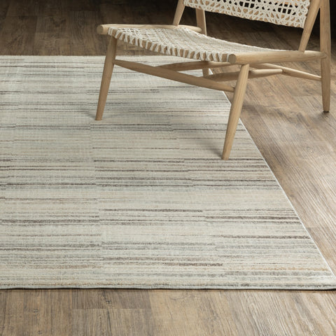 Oriental Weavers Oliver OLV05-2'3" x 7'6" Area Rug - in Grey/Beige - Industrial, Modern, Hallway, Entryway, Kitchen Rug