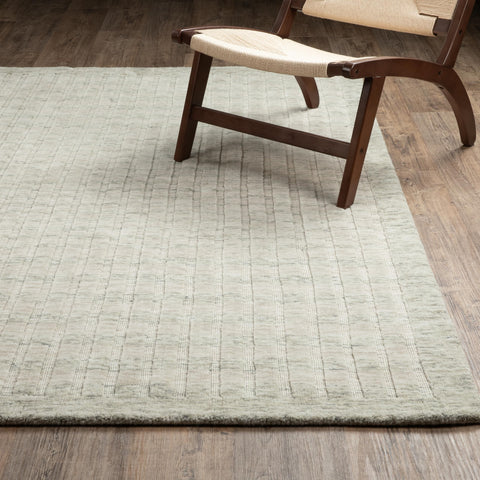 Oriental Weavers Thatcher THA05 - Hand-Loomed Area Rug - 10' x 13' - in Beige/Sage Green - Scandinavian Style Living Room, Family Room, Dining Room Rug