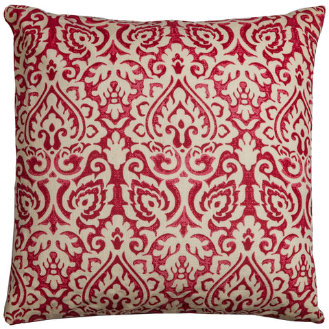 Rizzy Home | T11815 | Cover Only Decorative Pillow | 22"x22" Red/Neutral/Orange