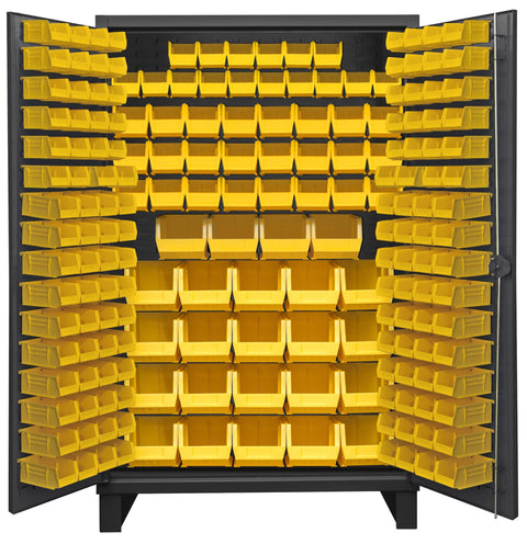 Durham HDC48-192-95 Bin and Shelf Cabinet, 78" Overall Height, 48" Overall Width, Total Number of Bins 144