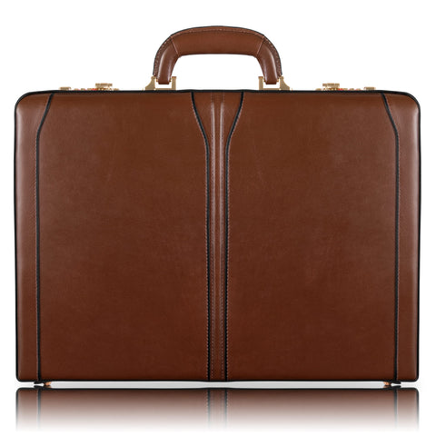 McKleinUSA 3.5-Inch Leather Attached Briefcase for Tablet- Brown