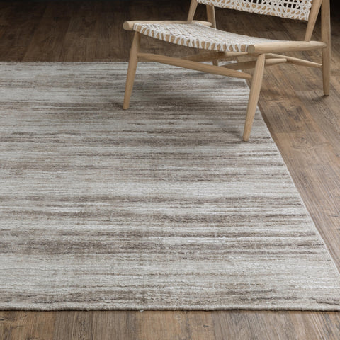 Oriental Weavers Clarke Hand-Made Wool Blend Area Rug - CLA01-8'x 10' - in Beige/Brown - Soft Modern Style Area Rug, Hand-Made Wool and Viscose Rugs, Dining, Living Room Rug