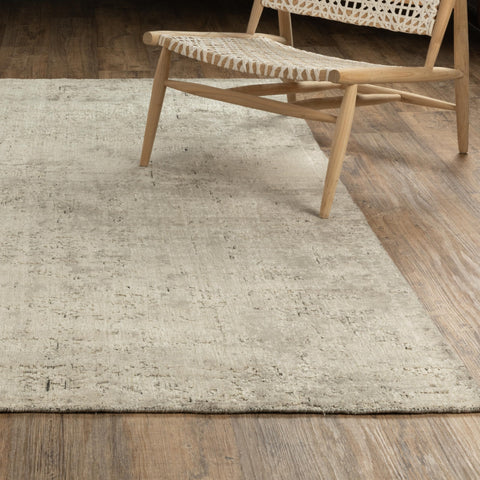 Oriental Weavers Solstice Hand-loomed Wool Blend Area Rug - SLS05-9' x 12' - in Beige/Charcoal - Contemporary Style Living Room, Family Room, Dining Room Rug