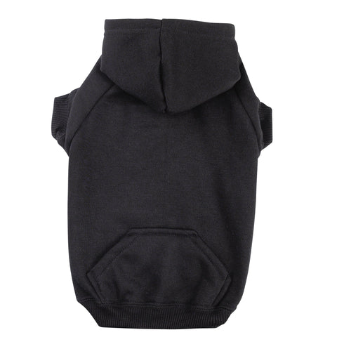 Zack & Zoey Basic Hoodie for Dogs, 20" Large, Jet Black