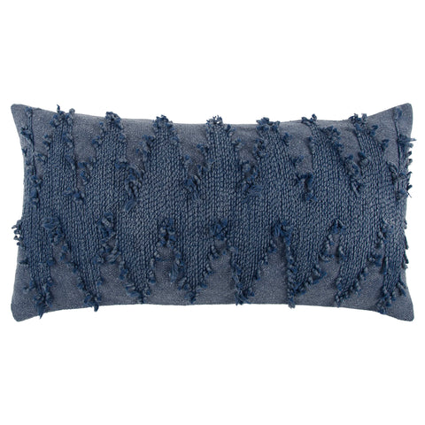 Rizzy Home | T13118 | Down Fill Decorative Pillow | 14"x26" Blue/Neutral/