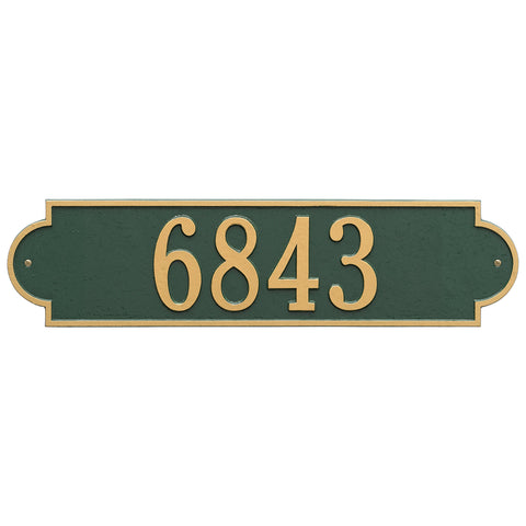 Richmond Estate Wall Plaque in Gold and Green