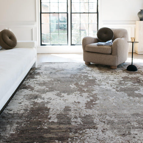 Oriental Weavers Nebulous Area Rug - 5091E - 2'3" x 7'6" - in Grey/Ivory - Modern Style, Stain Resistant, Family and Pet Friendly, Entryway, Hallway Runner Rug