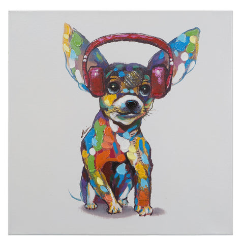 Yosemite Home Decor ARTAE2029 Dog Beats IV Décor, Multicolor