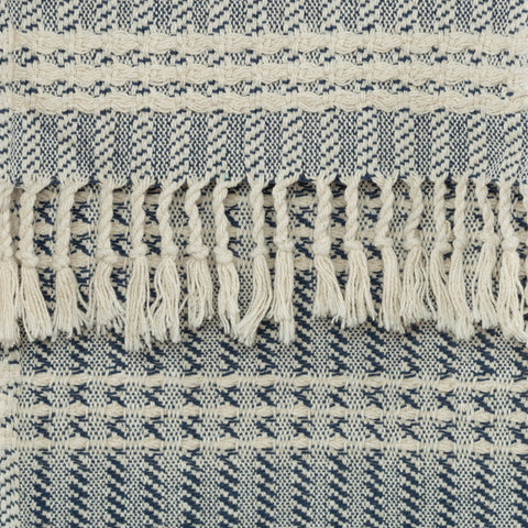 Handcrafted Stripe 100% Cotton Throw by Rizzy Home DSFabricsCES