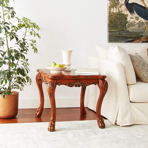 ACME Dresden End Table - 12166 - Cherry Oak