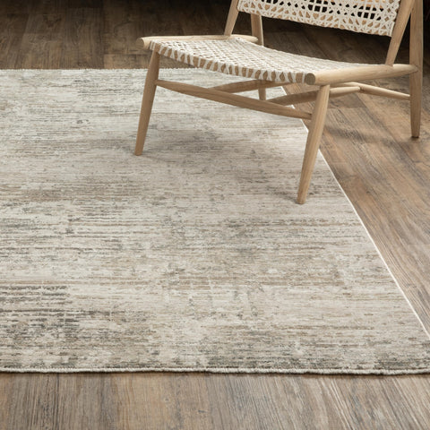 Oriental Weavers Soho Machine Woven Area Rug - SOH06-5'3" x 7'10" - in Beige/Grey - Contemporary Style Bedroom, Bathroom, Entryway, Kitchen Rug