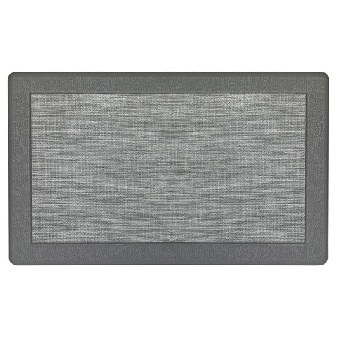 Anti-Fatigue Floor Comfort Mat - 18 x 30 Inch (Clarke Grey) - Non-Slip Kitchen Mats for Floor - Easy to Clean Cushioned Standing Mat for Bathroom & Office Desk - Achim Home Décor