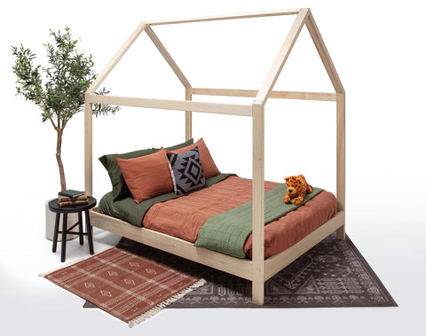 American Furniture Classics Full Size House Bed with Raised Base