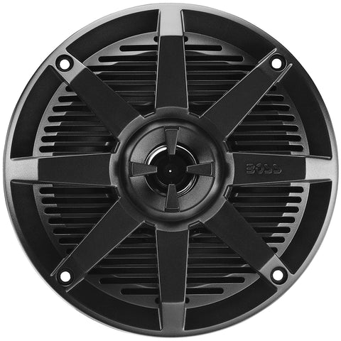 BOSS Audio Systems MR52B 5.25 inch Marine Boat Stereo Speakers - 150 Watts (per Pair), Coaxial, 2 Way, Full Range, 4 Ohms, Weatherproof, Sold in Pairs