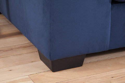 American Furniture Classics 8-A317V8-K Casual Comfort Sectional Sofa in Blue