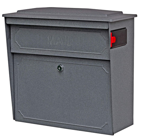 Mail Boss 7171 Townhouse, Granite Security Vertical Wall Mount Mailbox with Lock and Key for Home