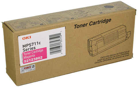 Oki Magenta Toner Cartridge, 11500 Yield (52123802)