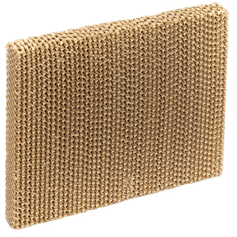 Hessaire Replacement Evaporative Cooler Pads - Swamp Cooler Replacement Pads with Corrugated Build - Low Odor Xel50 Media Evaporative Cooling Pad for 1300 CFM Mobile Cooler Fan - 1 Panel, 19” x 17”