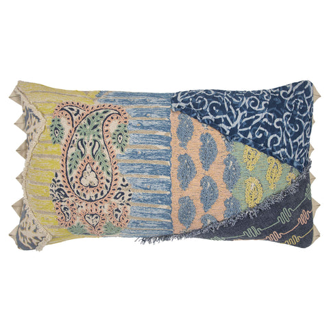 Rizzy Home 14" x 26" Cotton Pillow Cover in Multi-Color