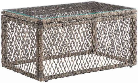 Granite Bay Wicker Outdoor Coffee Table Créme/Stone
