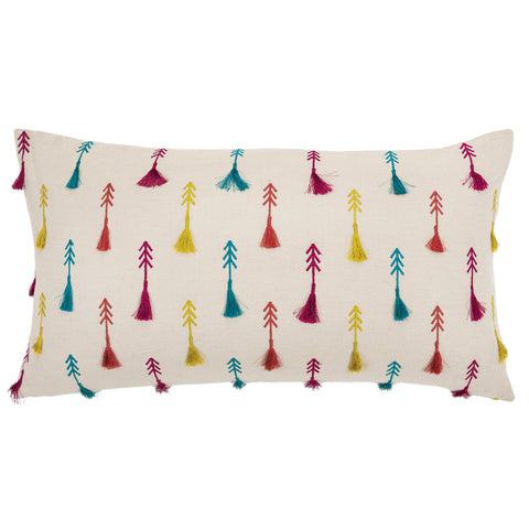 Rizzy Home 14" x 26" Poly Pillow with Cotton Cover-Arrow Pattern-Multi-Color