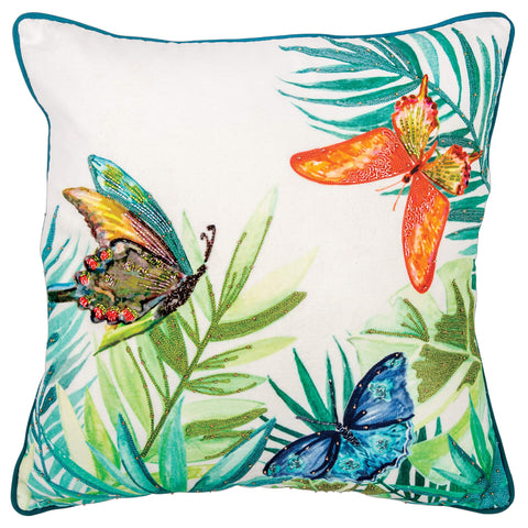 Rizzy Home 20" x 20" Cotton Pillow Cover in Multi-Color