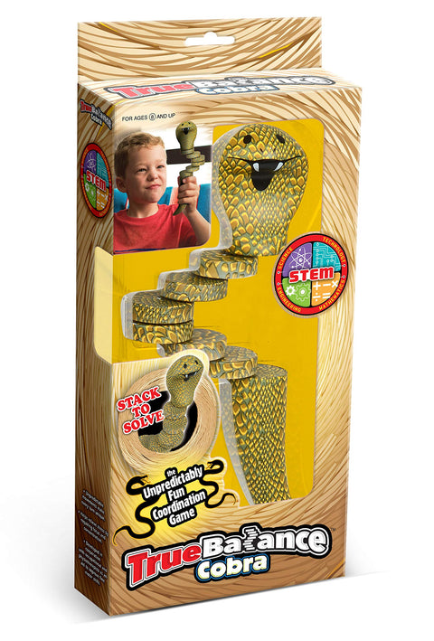 TrueBalance Cobra Version – Advanced Skill-Building Balance Toy for All Ages | Improves Focus, Coordination & Fine Motor Control | Great for STEM Learning, Therapy & Desk Fidget Fun