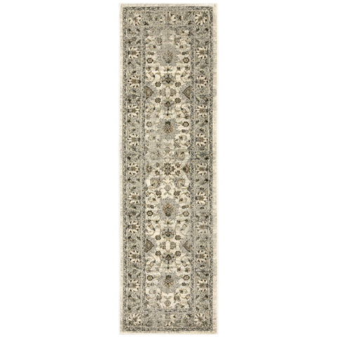 Sphinx Moretti Aluronik Area Rug 5508I Beige Petals Bulbs 2' 3" x 7' 6" Rectangle