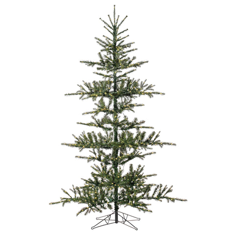Vickerman 7.5' x 57" Yukon Artificial Christmas Tree with 750 Low Voltage 4mm LED Seed Lights - Metal Hinged Branches - Energy-Efficient LED Technology