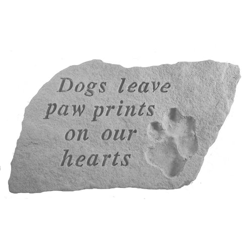 Kay Berry Inc Handmade Dogs Leave Paw Prints Accent Stone