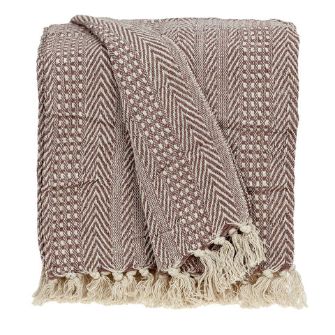 Parkland Collection Thor Casual Brown 52" x 67" Woven Handloom Throw