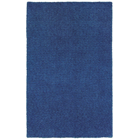 Oriental Weavers Heavenly Hand-Made Shag Area Rug - 73408-10' x 13' - in Blue - Plush Soft Shag, Modern Style, Hand-Made, Stain Resistant, Family, Dining, Living Room Rug