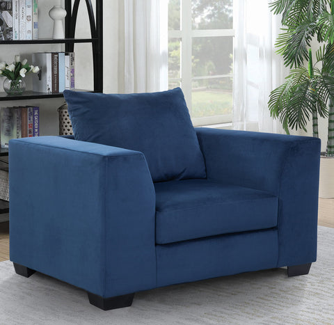 American Furniture Classics Model 8-030-A317V8 Casual Comfort Series Blue Upholstered Oversize Chair