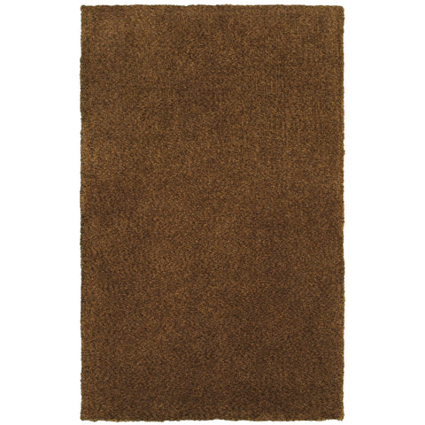 Oriental Weavers Heavenly Hand-Made Shag Area Rug - 73404-8' x 11' - in Brown - Plush Soft Shag, Modern Style, Hand-Made, Stain Resistant, Dining, Living Room Rug
