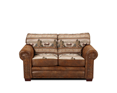 American Furniture Classics Model 8502-20 Buckskin Loveseat