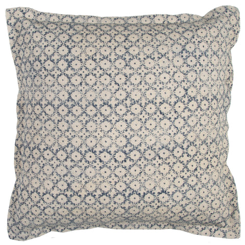Rizzy Home | T12239 | Cover Only Decorative Pillow | 22"x22" Blue/Neutral/White